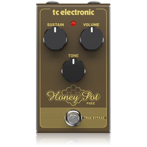 Гитарная педаль эффекта фузз TC ELECTRONIC HONEY POT FUZZ гитарная педаль octave fuzz orange fur coat