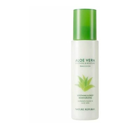 Nature Republic Aloe Vera Soothing and Moisture 90% Emulsion Увлажняющая эмульсия для лица c 90% алоэ вера, 155 мл