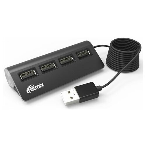 USB-концентратор Ritmix Black CR-2400 107600₽