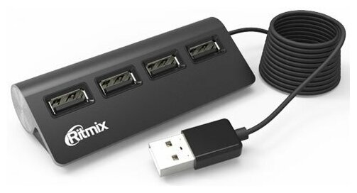 USB-концентратор Ritmix Black (CR-2400)