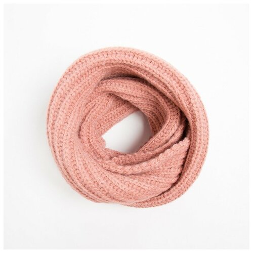 Снуд женский, цвет пудровый, размер 53х34