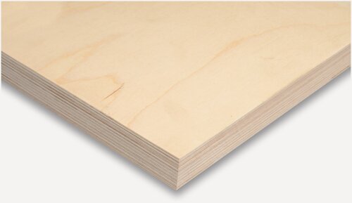 Изображение товара Фанера ФК 20мм 1525х1525мм сорт 4/4 Нешлифованная березовая, карбамидная