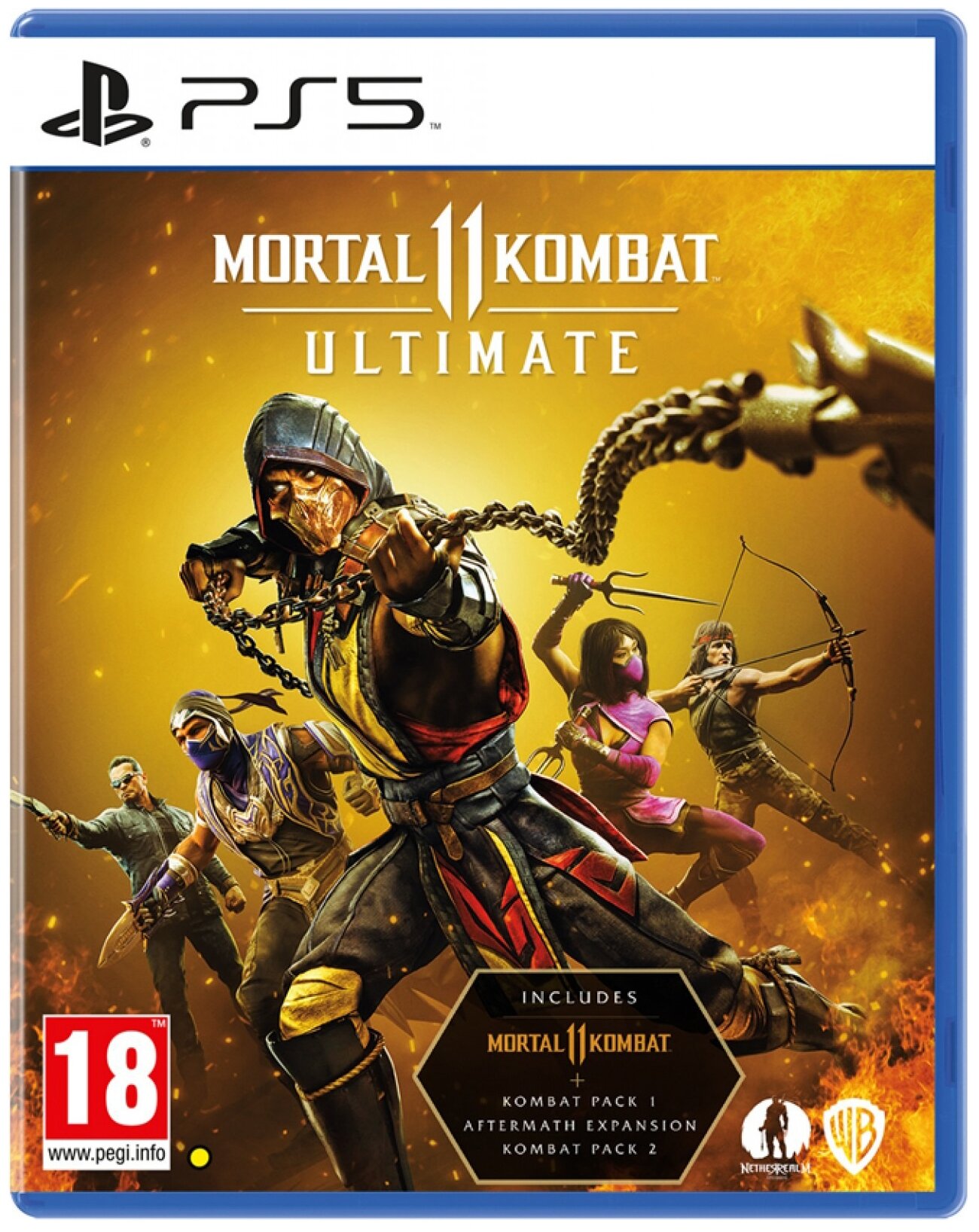 Диск Mortal Kombat 11 Ultimate Edition для PlayStation 5 +2 дополнения