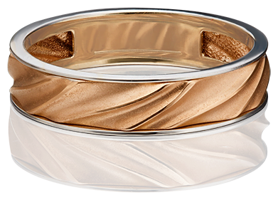 Кольцо обручальное PLATINA комбинированное золото, платина, 585 проба