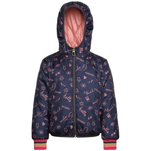 фото Куртка geox для женщин k rebecca girl цвет синий, размер10y