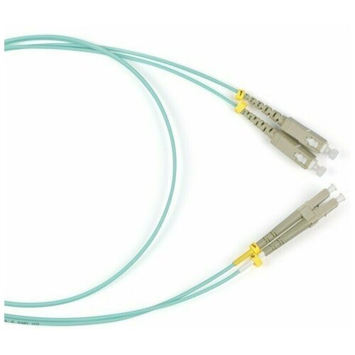 Патч-корд FC-D2-503-LC/PR-LC/PR-H-3M-LSZH-AQ волоконно-оптический (шнур) MM50/125(OM3) LC-LC duplex 10G/40G LSZH 3м Hyperline HYPERLINE 34455 (1 шт.)