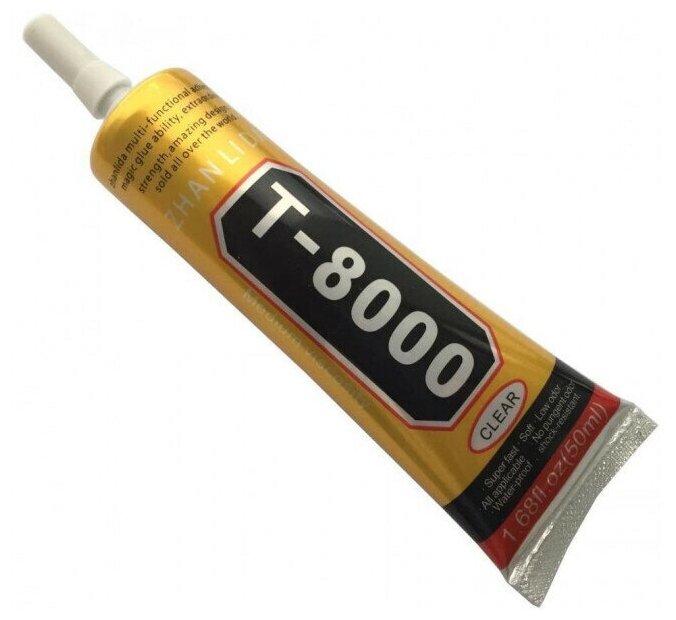 Клей герметик для проклейки тачскринов ZHANLIDA T-8000 (50 мл)(Прозрачный)
