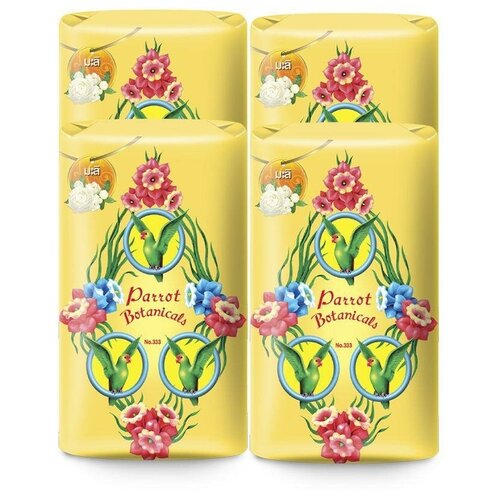 Ботаническое мыло с ароматом жасмина PARROT Botanicals групповая упаковка (4 шт по 70г)