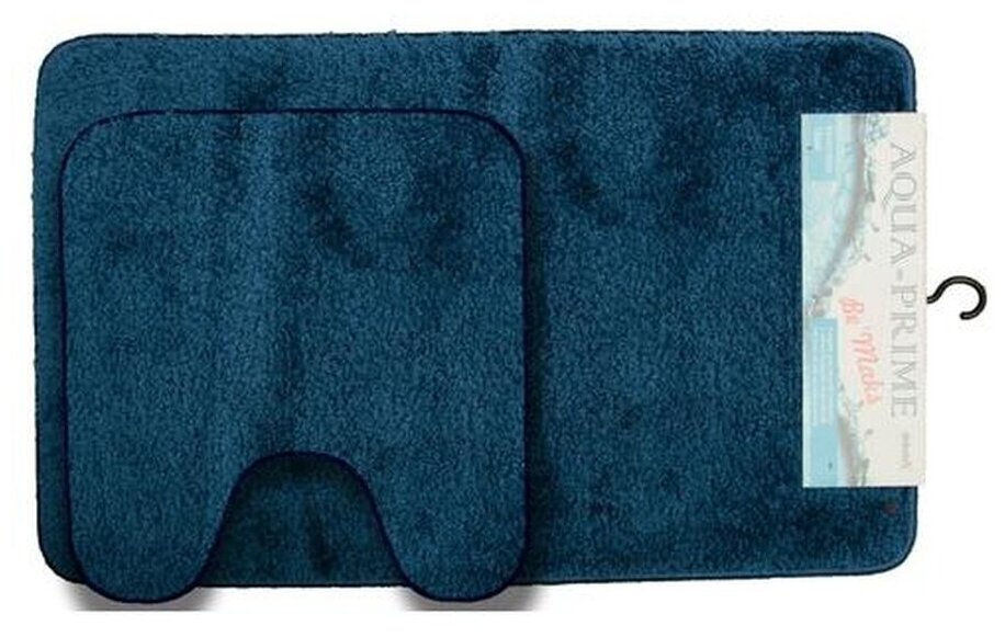 Комплект ковриков для в/к AQUA-PRIME Be'Maks из 2 шт 60х100/60х50см (синий)