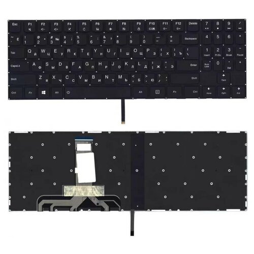 Клавиатура keyboard PC5YB-US для ноутбука Lenovo Legion Y520 Y520-15IKB Y720 Y720-15IKB R720 R720-15IKB черная без рамки белая подсветка 2285₽