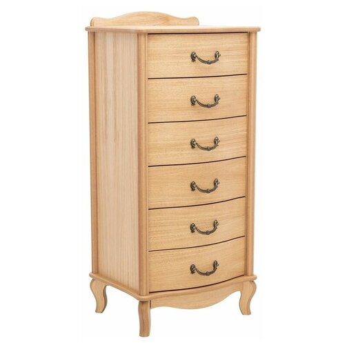 Комоды RedBlack Комод Джульетта узкий (6 ящ.) Светлый дуб