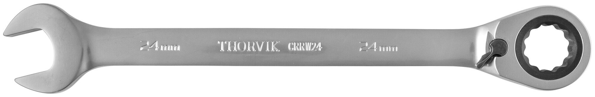 CRRW24 Ключ гаечный комбинированный трещоточный с реверсом 24 мм Thorvik