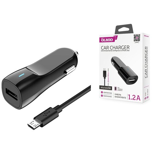 PARTNER 038637 Зарядное устройство Olmio Micro USB 1,2 A кабель Снято