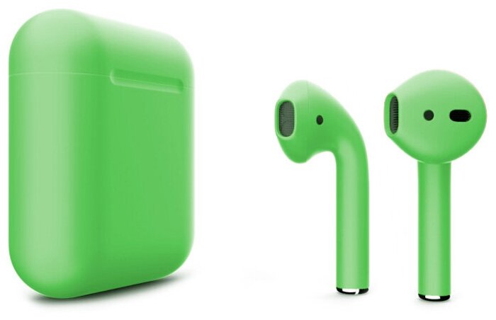Наушники Apple AirPods 2 Color (без беспроводной зарядки чехла) Салатовый матовый