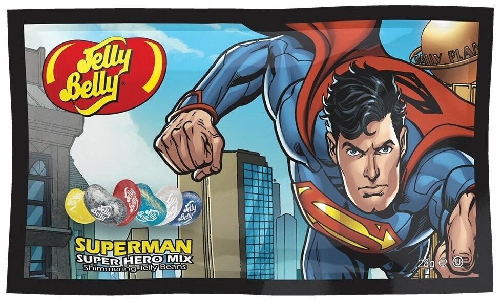 Конфеты Jelly Belly Super Hero Mix / Джелли Белли Микс Супергероев 28 г. (Таиланд) - фотография № 2