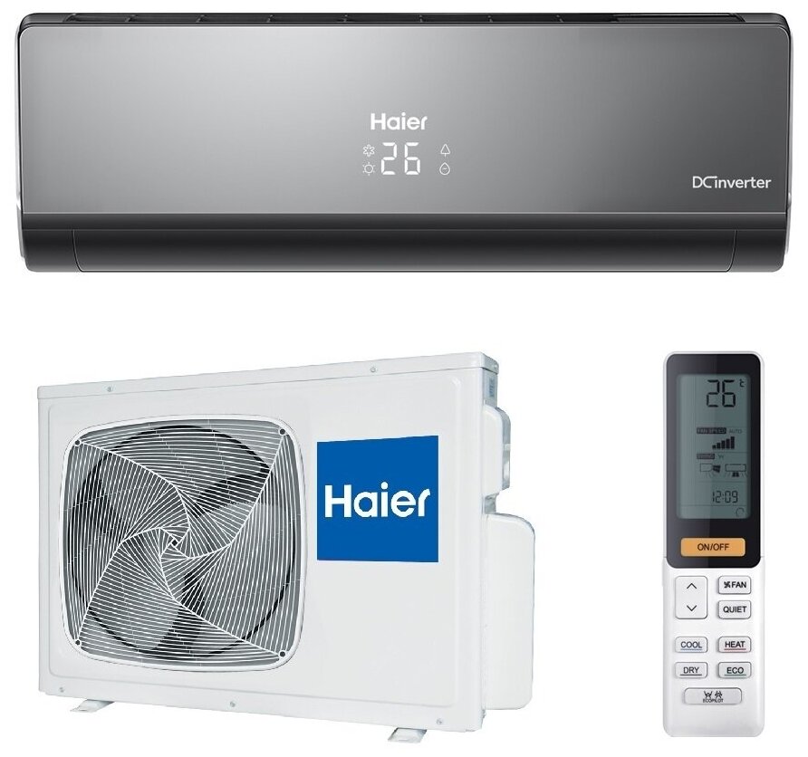 Haier HSU-07HNF203/R2 / HSU-07HUN403/R2 Black