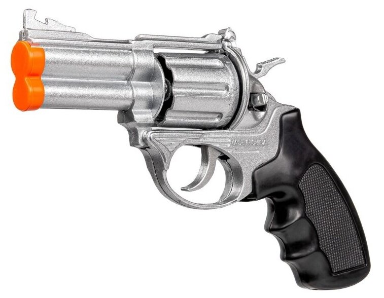 Револьвер Mioshi "Юный шпион" (на пистонах, 8-зарядный, металл, 15 см) (MAR1107-013)