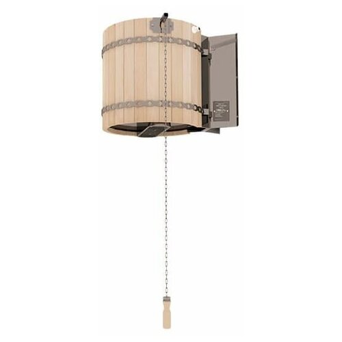 Обливное устройство Ливень (36 л) мини про, цвет светлое дерево, бак из стали AISI 304