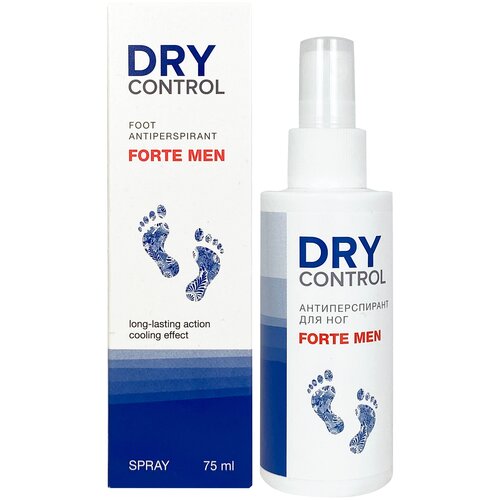 Антиперспирант дезодорант для ног мужской, для мужчин Dry Control Forte Men охлаждающий, спрей