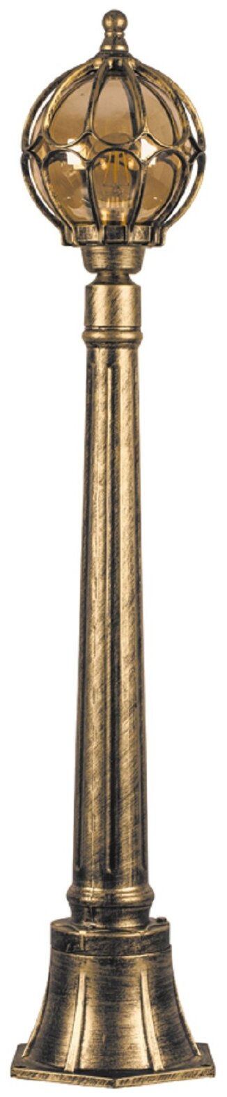 Feron Садово-парковый светильник PL3806 11375, E27, 60 Вт, цвет арматуры: золотой, цвет плафона золотой