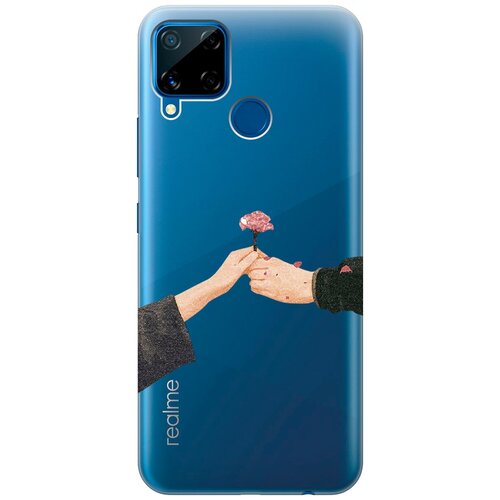 Силиконовый чехол с принтом Hands для realme C15 / C25 / Рилми С15 / С25 силиконовый чехол на realme c15 c25 рилми с15 с25 с 3d принтом kiss прозрачный