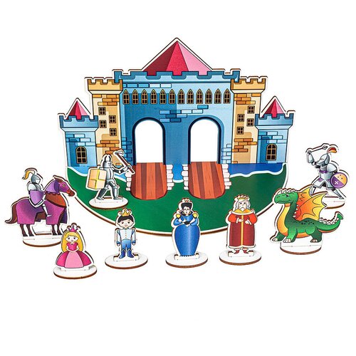 Кукольный театр Рыцарский замок рыцарский замок игрушка для фигурок мой первый замок le toy van