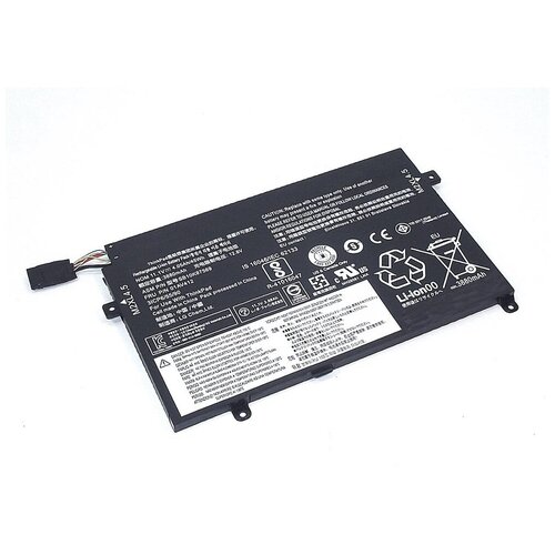 Аккумуляторная батарея для ноутбука Lenovo E470, E475 (01AV411) 11,1V 45Wh черная клавиатура для ноутбука lenovo thinkpad e470 e475 черная с указателем