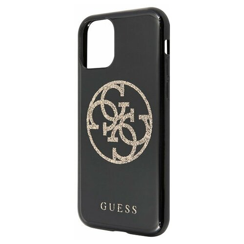 Чехол Guess 4G Circle Logo Hard TPU для iPhone 11 Pro Max, черный