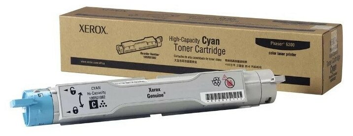 106R01082 Тонер-картридж XEROX Phaser 6300 106R01082 большой, синий CNL