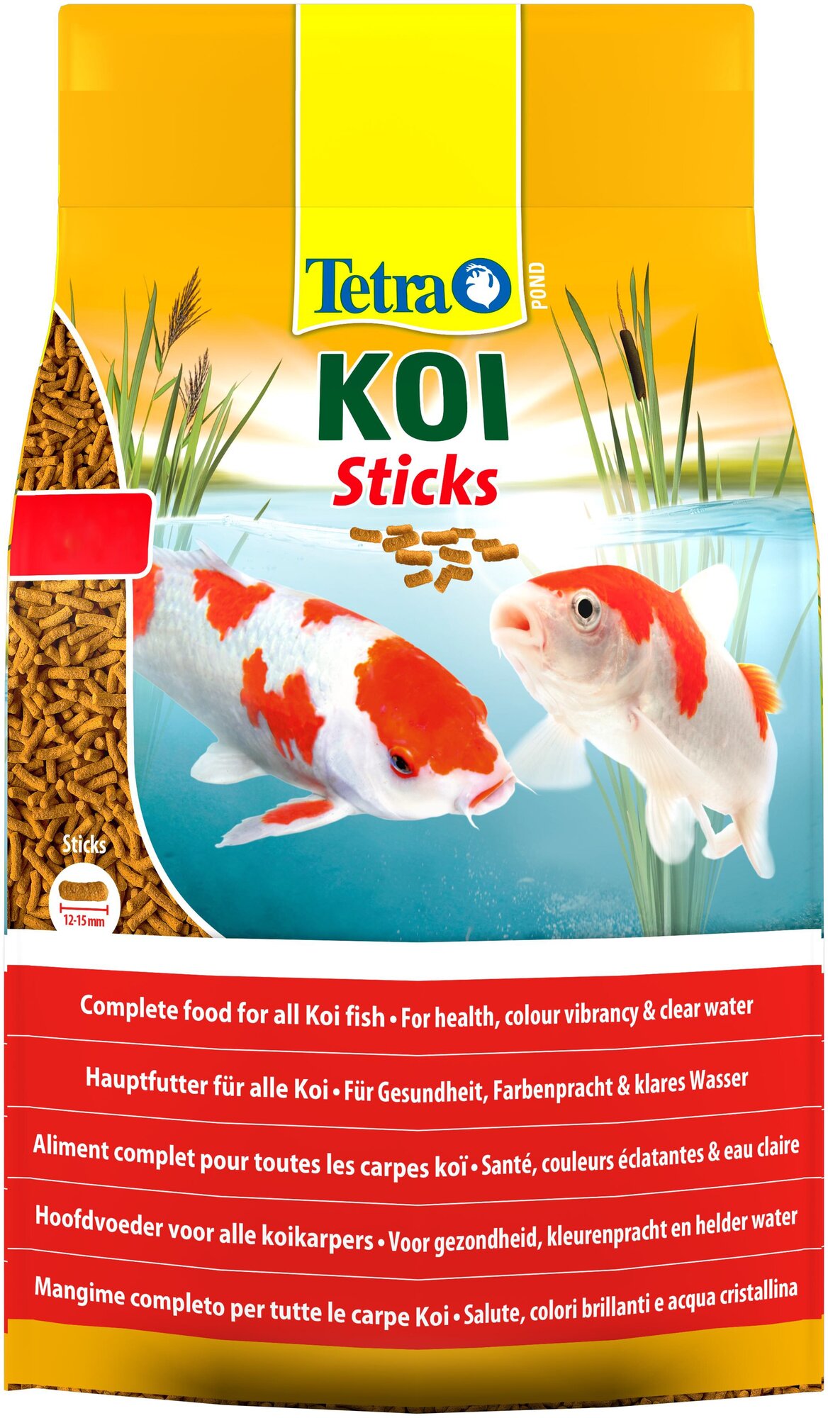 Tetra Pond Koi Sticks основной корм для кои, палочки, 15 л