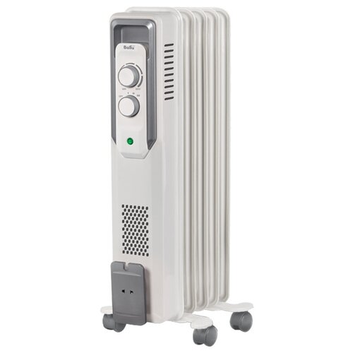 Радиатор масляный Ballu BOHCB-05W 1000Вт 5 секций до 15м2 механич тип белый 796800₽