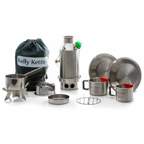 Самовар Kelly Kettle Trekker Steel, 0,6 л с набором аксессуаров