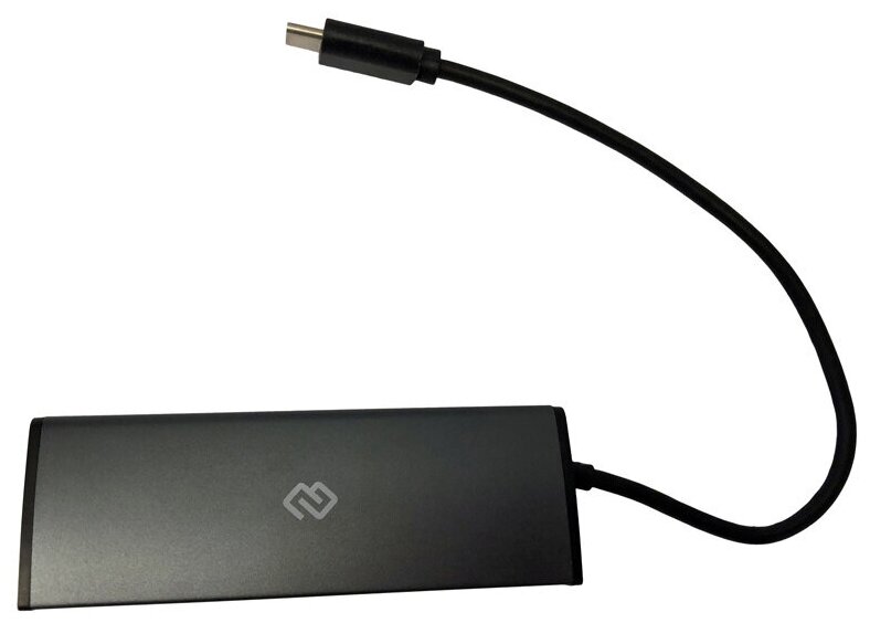 Разветвитель USB-C Digma HUB-4U3.0-UC-G серый