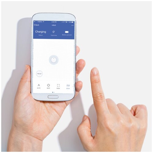 Робот-пылесос Pioneer 2 в 1 сухая и влажная уборка 5 режимов работы гироскоп голосовой помощник смартфон-управление Smart life белый 1146000₽
