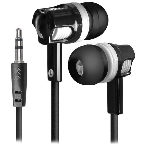 Наушники-вкладыши Defender Basic 609 11м черный белый 29700₽