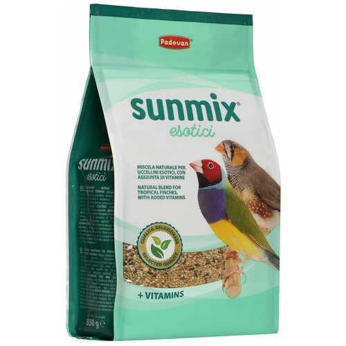 Корм для птиц PADOVAN Sunmix esotico комплексный основной для тропических птиц 850г