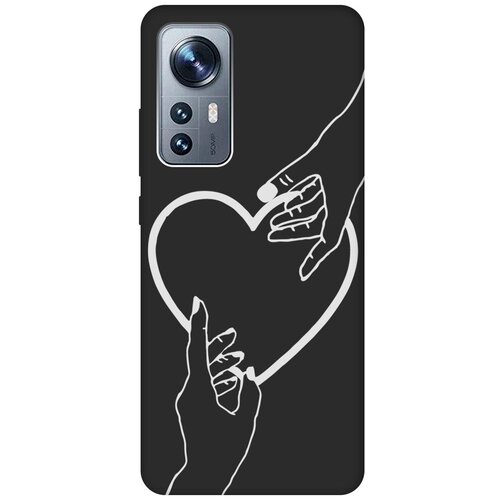 Матовый Soft Touch силиконовый чехол на Xiaomi 12, 12X, Сяоми 12, 12Х с 3D принтом Hands W черный матовый soft touch силиконовый чехол на xiaomi 12 12x сяоми 12 12х с 3d принтом chaos w черный