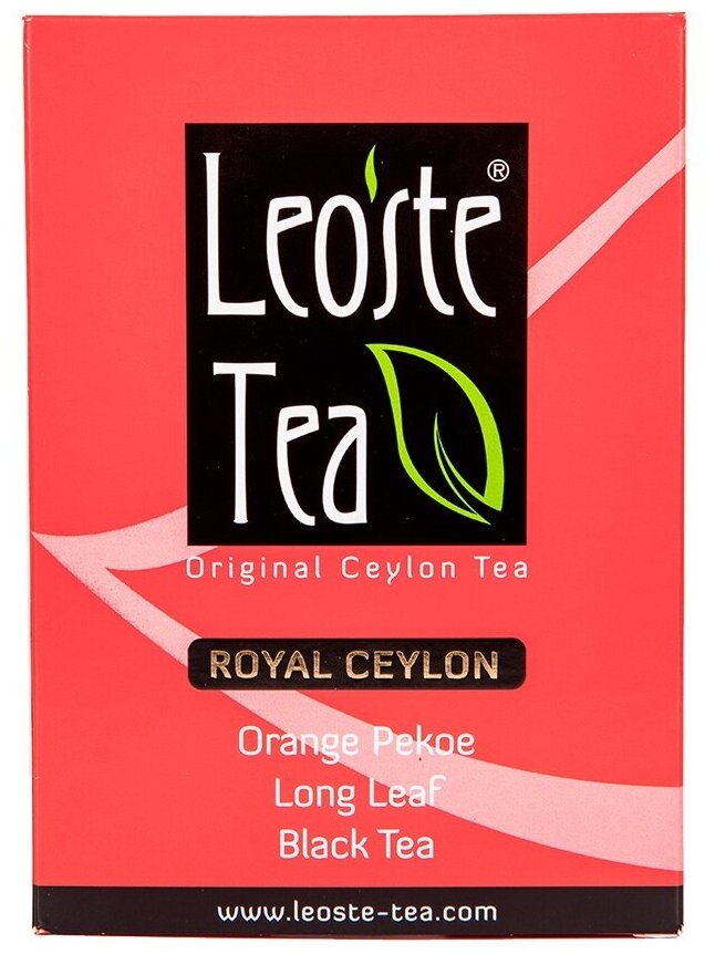 Leoste Tea Royal Ceylon чай черный крупнолистовой, 200 г - фотография № 5