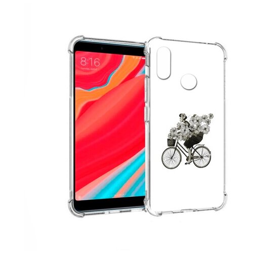 Чехол задняя-панель-накладка-бампер MyPads девушка на велосипеде с цветами для Xiaomi Mi 6X/Xiaomi Mi A2 противоударный чехол mypads девушка на велосипеде с цветами для xiaomi mi 11 экран 6 81 задняя панель накладка бампер