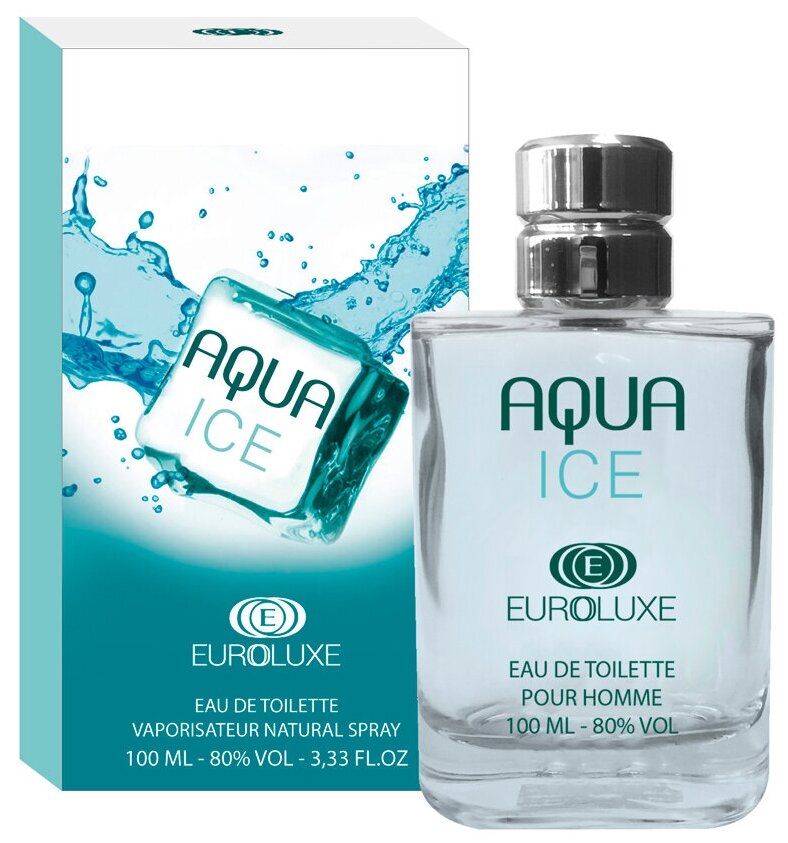 Euroluxe/Туалетная вода мужская Aqua Ice, 100мл/Парфюм мужской