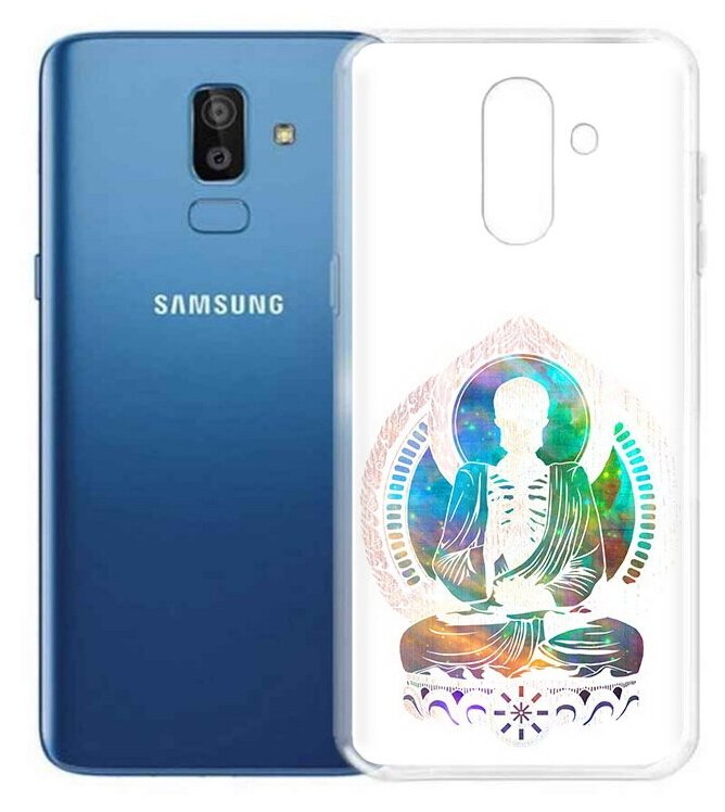 Чехол задняя-панель-накладка-бампер MyPads умный скелет для Samsung Galaxy J8 2018 (SM-J810) противоударный