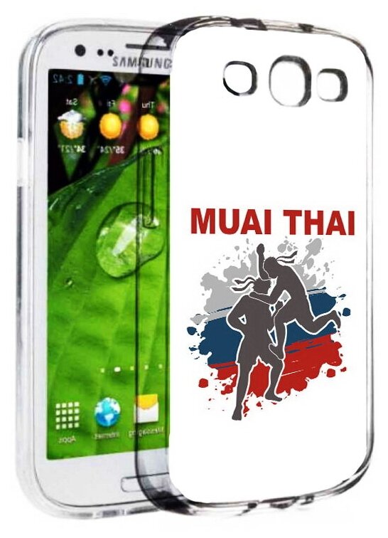 Чехол задняя-панель-накладка-бампер MyPads Муайтай для Samsung Galaxy S3 GT-I9300/Duos GT-I9300I противоударный