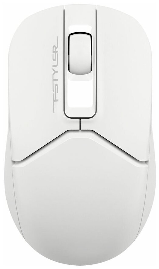 Мышь Wireless A4Tech Fstyler FB12 белый оптическая 1200dpi BTRadio USB 3but 1595330