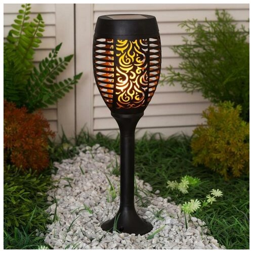 Садовый светильник на солнечной батарее Факел 12 50 12 см эффект пламени 2170₽