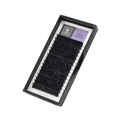 Купить Черные ресницы Barbara Elegant 0, 07/D микс 7-12 мм (16 линий), искусственное волокно