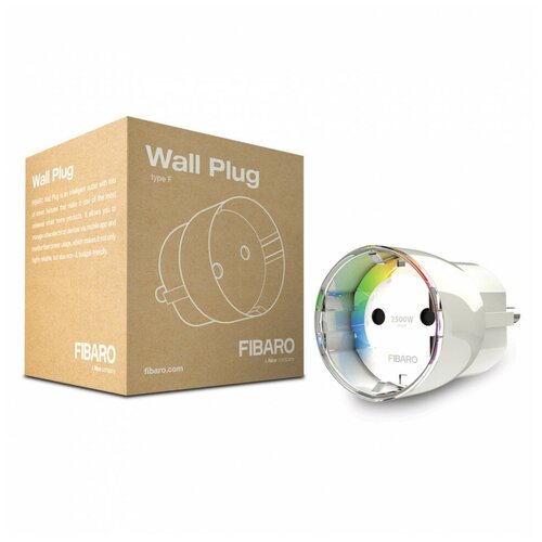 Модуль-выключатель в розетку FIBARO Wall Plug с измерением энергопотребления