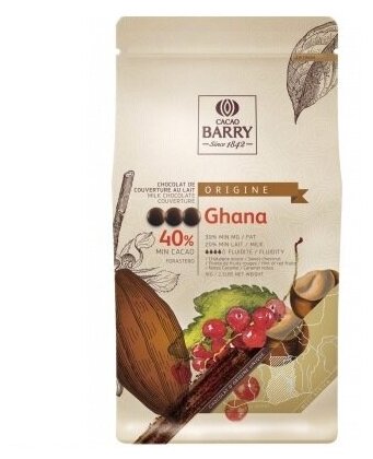 Barry Callebaut - Молочный шоколад 40% какао GHANA CHM-P40GHA-2B-U73 1кг - фотография № 5