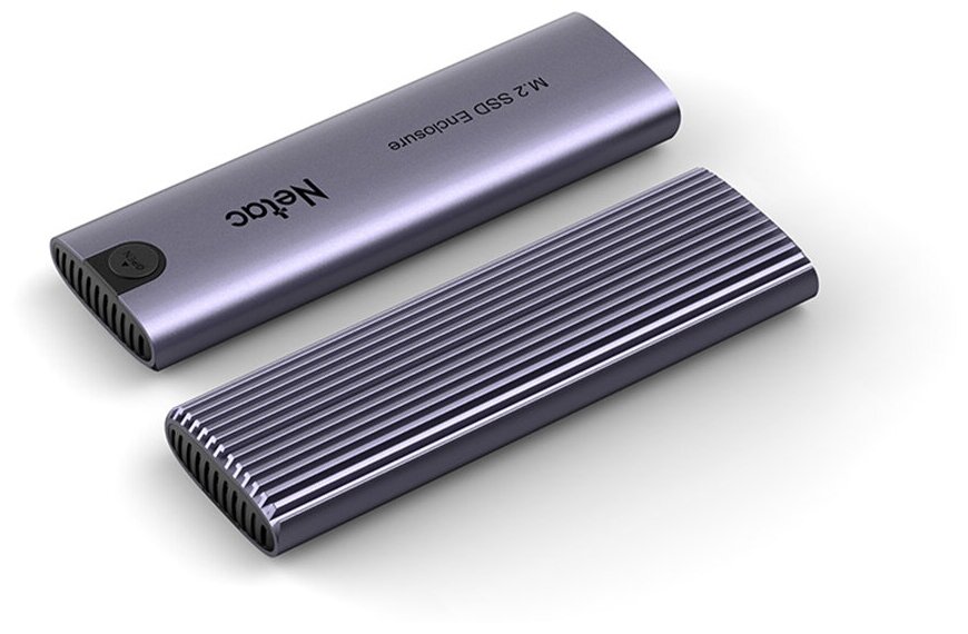 Внешний бокс для SSD M.2 SATA (NVMe) Netac WH51 USB Type-C Серый NT07WH51-32C2