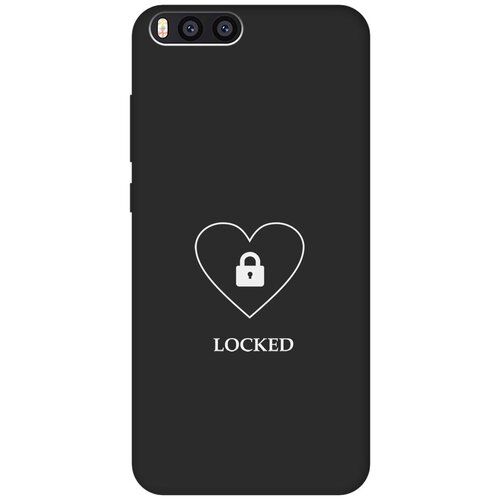 Матовый чехол Locked W для Xiaomi Mi Note 3 / Сяоми Ми Ноут 3 с 3D эффектом черный матовый чехол locked w для samsung galaxy note 3 самсунг ноут 3 с 3d эффектом черный