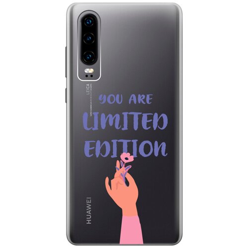 Силиконовый чехол на Huawei P30, Хуавей П30 с 3D принтом Limited Edition прозрачный чехол gosso 191673w для huawei